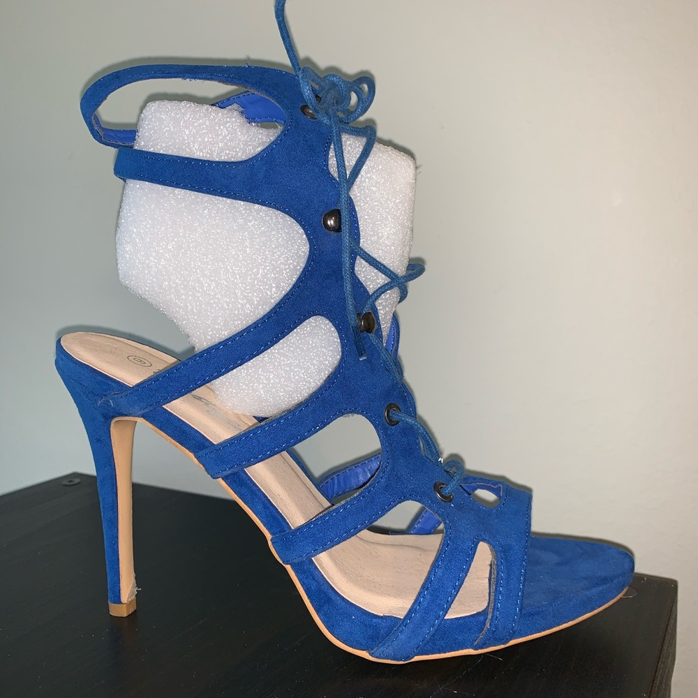 Blue Sandal Heels